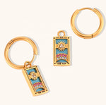 18k Gold Plated Dangle Empress Earring