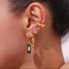 Melted Asymmetrical Gold Earrings