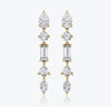 Pronged Cubic Zirconia Diamond Earrings