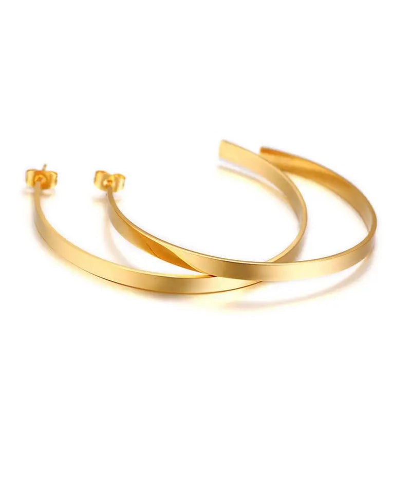 Everyday Flat Hoop Earrings