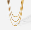 The Herringbone Chain Layer Necklace